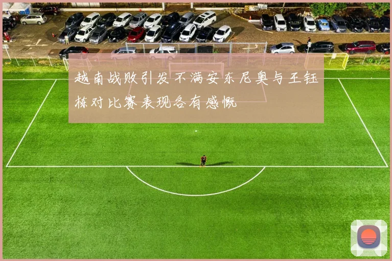 越南战败引发不满安东尼奥与王钰栋对比赛表现各有感慨
